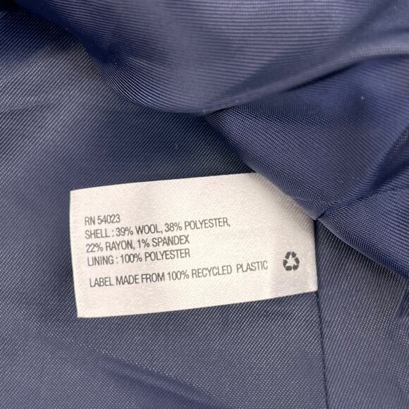 Gap The Academy Wool Blend Blazer Elbow Patch Womens Size 6 Dark Academia - Picture 5 of 5